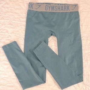 Gymshark Turquoise Blue and Gray  Leggings Sm